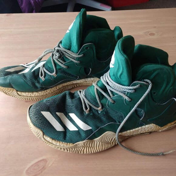 Adidas D Rose 7 Boost Derrick Rose NBA Green White Men's Size 15 - Picture 2 of 7